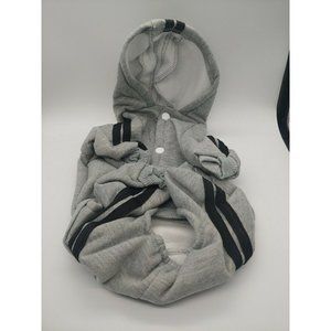 SCHEPPEND Adidog Hoodie Sweatshirt Dog Size Medium GREY